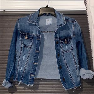 Lightly Distressed Denim Jacket